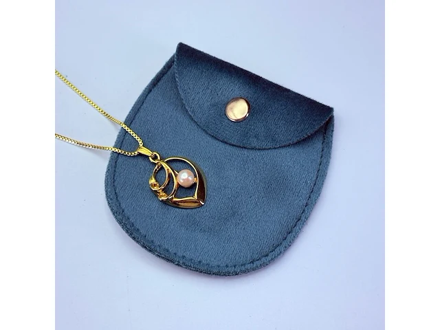 Goldplated collier met pendant en parel - afbeelding 4 van  7