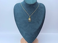 Goldplated collier met pendant en parel - afbeelding 2 van  7