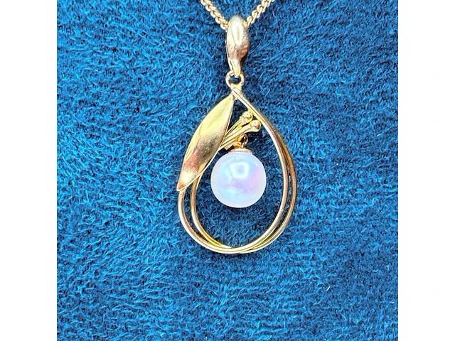Goldplated collier met pendant en parel - afbeelding 3 van  7
