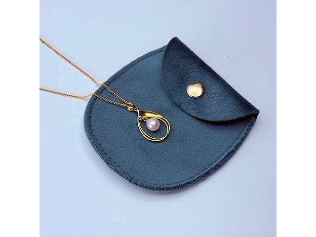 Goldplated collier met pendant en parel - afbeelding 5 van  7
