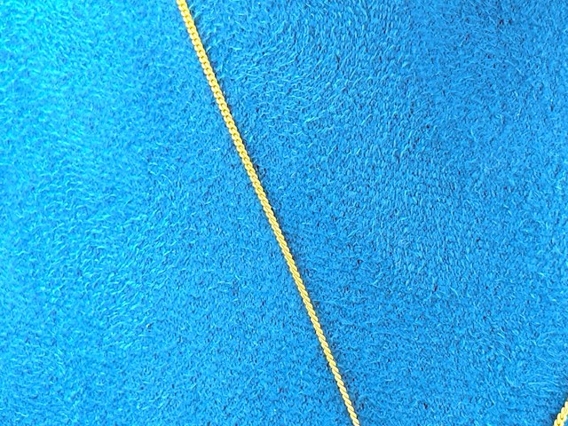 Goldplated pendant collier met blauwe akoya parel - afbeelding 4 van  5