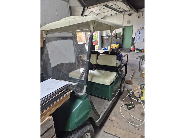 Golfkar, yamaha, wit /groen - afbeelding 2 van  4