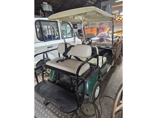 Golfkar, yamaha, wit /groen - afbeelding 4 van  4