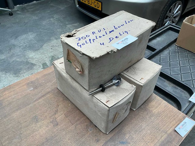 Golfplaatbouten 4 delig rvs - afbeelding 4 van  4