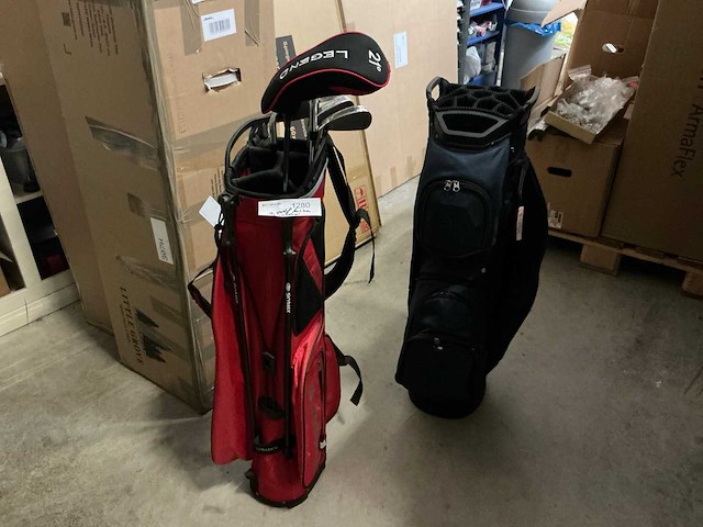 Golftas met clubs (2x) - afbeelding 1 van  3