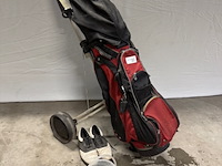 Golftas met clubs, met diverse toebehoren - afbeelding 1 van  10