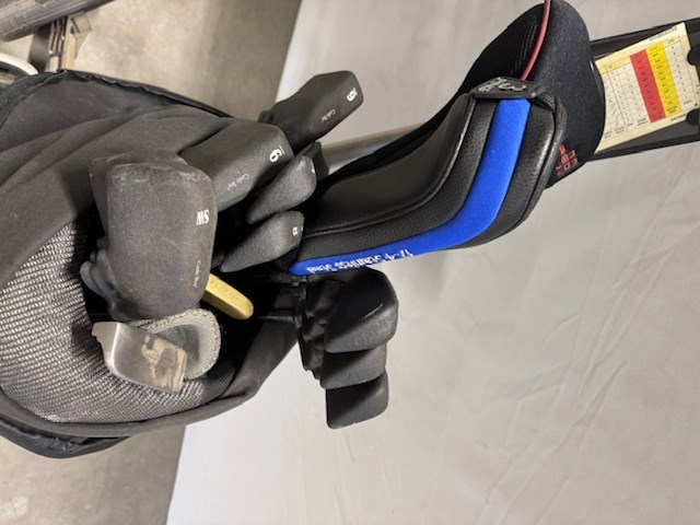 Golftas met clubs, met diverse toebehoren - afbeelding 3 van  10