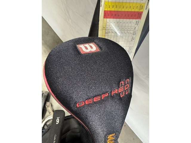 Golftas met clubs, met diverse toebehoren - afbeelding 4 van  10