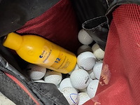 Golftas met clubs, met diverse toebehoren - afbeelding 9 van  10