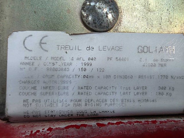 Goliath - 1999 - 4 afl 040 - laad kraan 75 kg (4x) - afbeelding 8 van  9