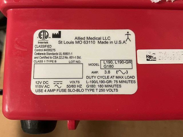 Gomco g180 suction pump - afbeelding 5 van  6