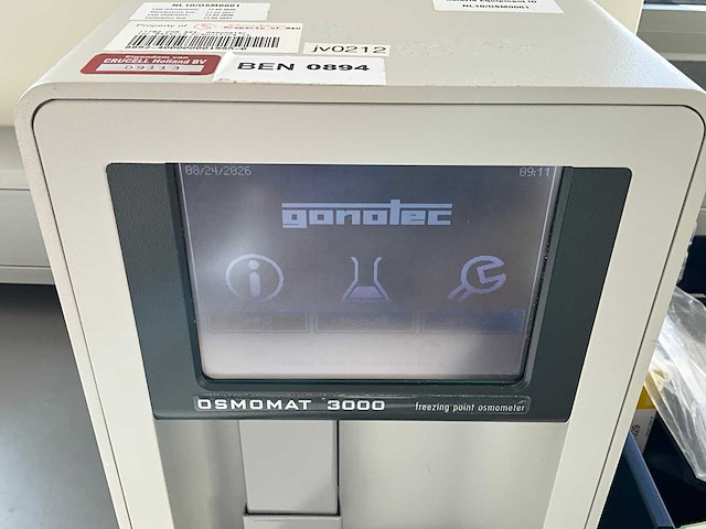 Gonotec osmomat 3000 vriespunt osmometer - afbeelding 3 van  8