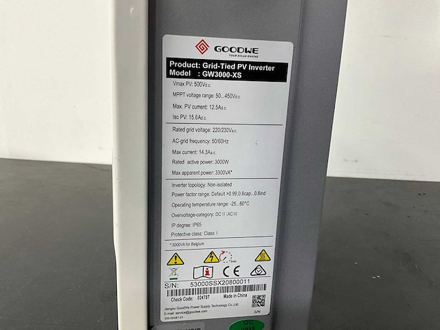 Goodwe - gw3000-xs - omvormer - afbeelding 5 van  5