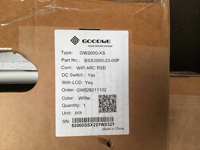 Goodwe gw2000-xs omvormer - afbeelding 1 van  3