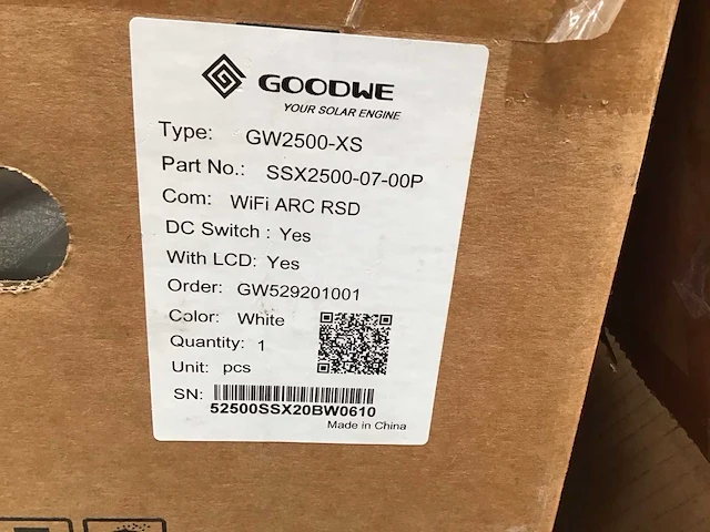 Goodwe gw2500-xs omvormer - afbeelding 2 van  2