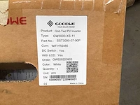 Goodwe gw3000-xs-11 omvormer - afbeelding 2 van  3