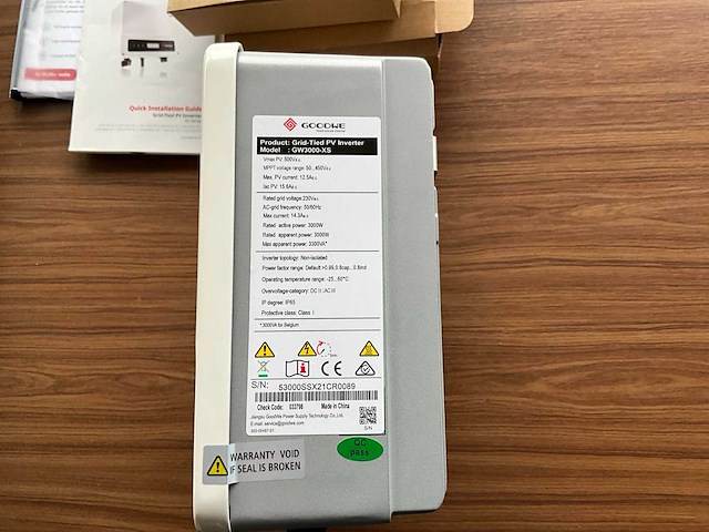 Goodwe gw3000-xs omvormer - afbeelding 6 van  11