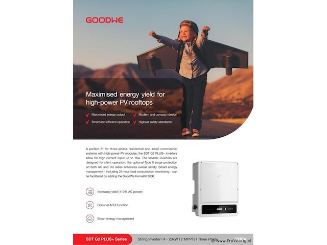 Goodwe gw4000-sdt-20 met 10 zonnepanelen - afbeelding 4 van  5