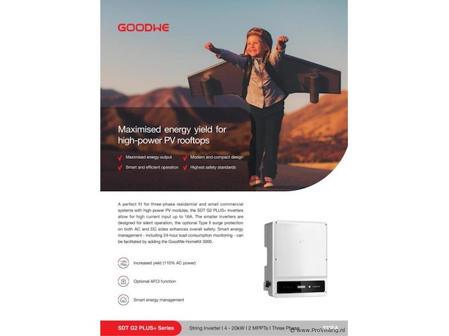 Goodwe gw4000-sdt-20 met 10 zonnepanelen - afbeelding 4 van  5