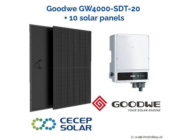 Goodwe gw4000-sdt-20 met 10 zonnepanelen - afbeelding 1 van  5