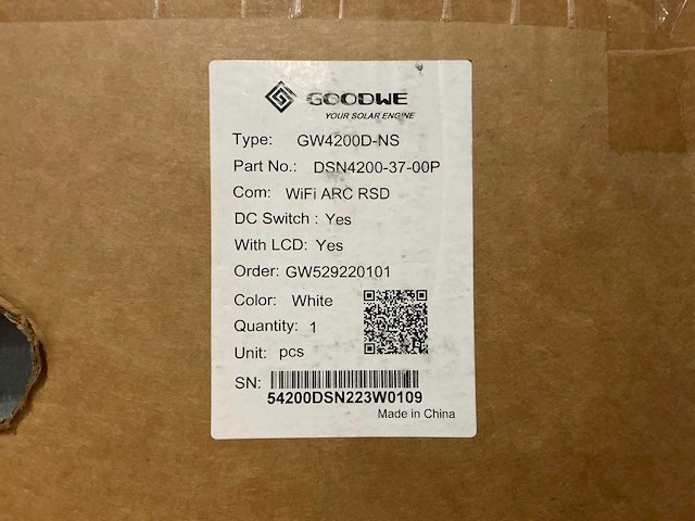 Goodwe gw4200d-ns omvormer - afbeelding 4 van  4