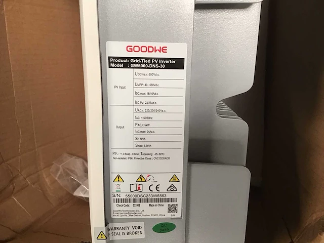Goodwe gw5000-dns-30 omvormer - afbeelding 3 van  3