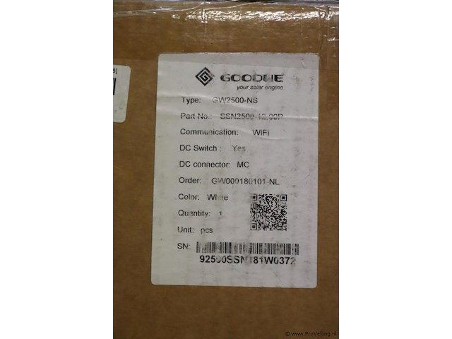 Goodwe inverter/omvormer| type gw2500-ns | nieuw in doos - afbeelding 3 van  3
