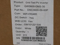 Goodwe netgekoppelde pv-omvormer gw3600-dns-30 - afbeelding 3 van  3