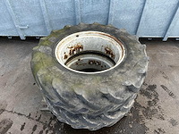 Goodyear – landbouwband dubbellucht 14.9 r28 met velg zonder spaken (2x) - afbeelding 2 van  3