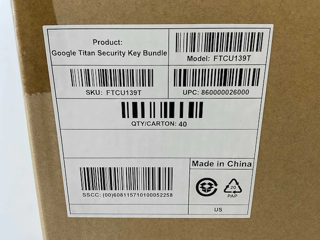Google (ftcu139t), titan usb security key bundle (new) (40x) - afbeelding 4 van  9