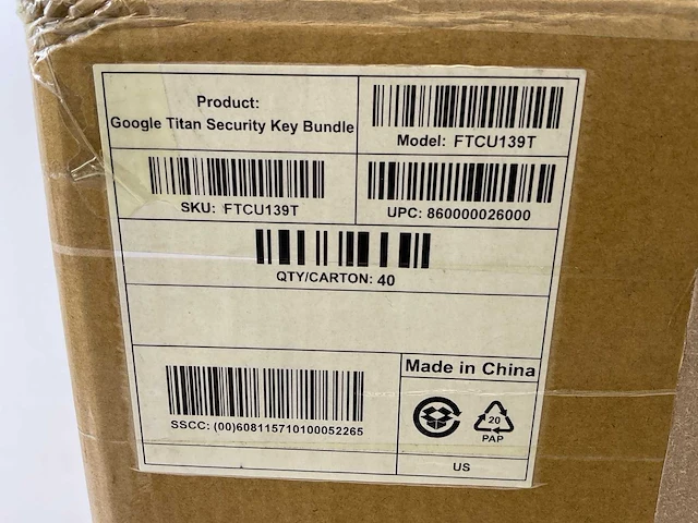 Google (ftcu139t), titan usb security key bundle (new) (40x) - afbeelding 3 van  9