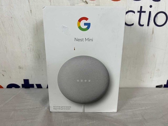Google home mini smart speaker - chalk (krijt/lichtgrijs) - afbeelding 1 van  1
