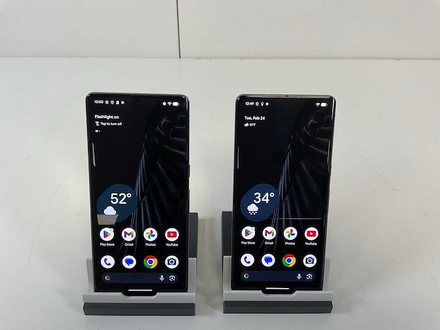 Google pixel 7 pro - 128 gb - black (2x) - afbeelding 1 van  4