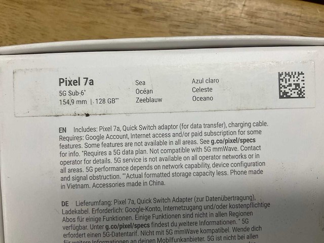 Google pixel 7a mobiele telefoon - afbeelding 1 van  1