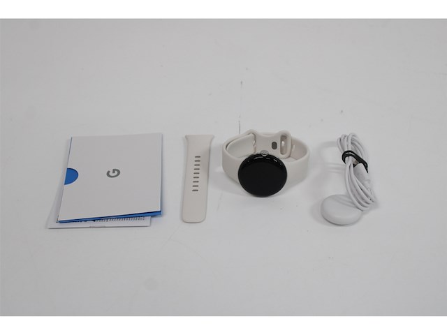 Google pixel watch 41 mm met gps zilver (beige) - afbeelding 5 van  5