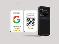 Google review kaart – 3 stuks – wit– direct reviews - afbeelding 1 van  1