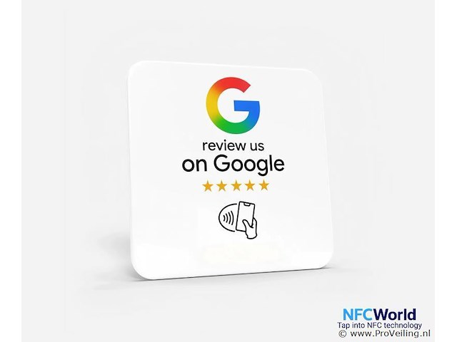 Google review plaat - wit - afbeelding 2 van  2