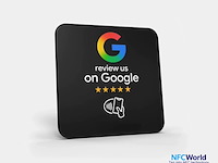 Google review plaat - zwart - afbeelding 2 van  2