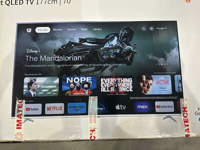Google tv smart qled televisie - afbeelding 3 van  7