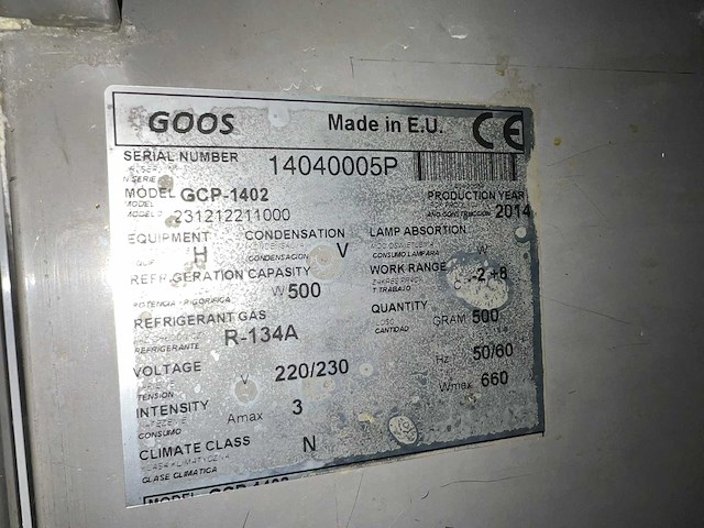 Goos - dubbeldeurs - koelkast - afbeelding 2 van  3