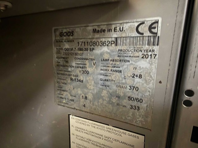 Goos - gotp-7-180-30 sp - rvs koelwerkbank - afbeelding 6 van  8
