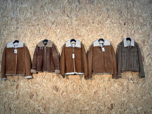 Goose-craft wollen leren jassen (5x) - afbeelding 1 van  14