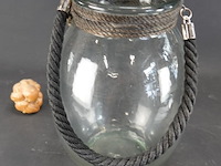 Goot riverdale glazen kan met montuur van touw - afbeelding 2 van  5