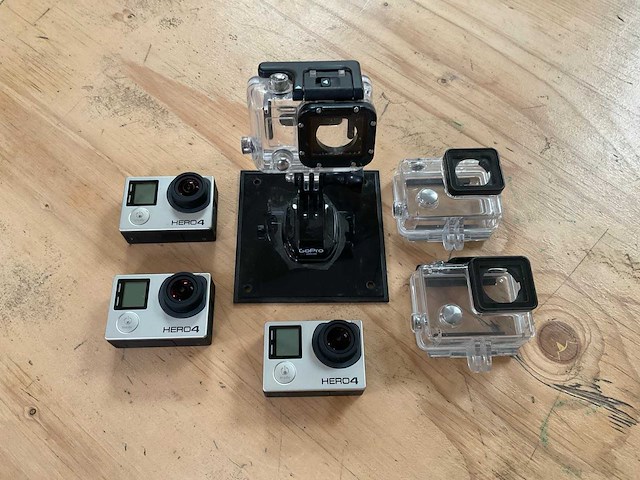 Gopro hero 4 actioncam (3x) - afbeelding 1 van  9