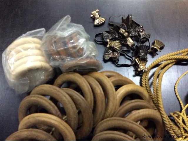 Gordijn flossen+ ringen - afbeelding 2 van  2