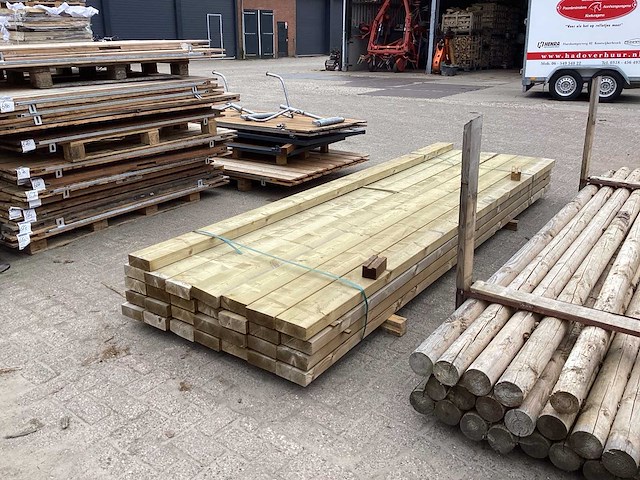 Gording vuren 156x59x3600mm (29x) - afbeelding 1 van  4
