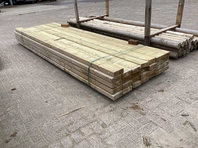 Gording vuren 156x59x3600mm (29x) - afbeelding 2 van  4
