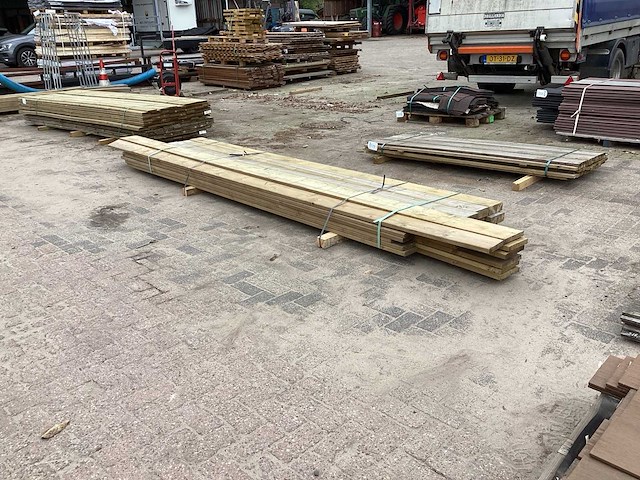 Gordingen/ planken vuren (21x) - afbeelding 4 van  5