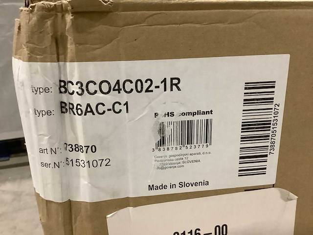 Gorenje bc3co4co2-1r oven en kookplaat - afbeelding 5 van  5