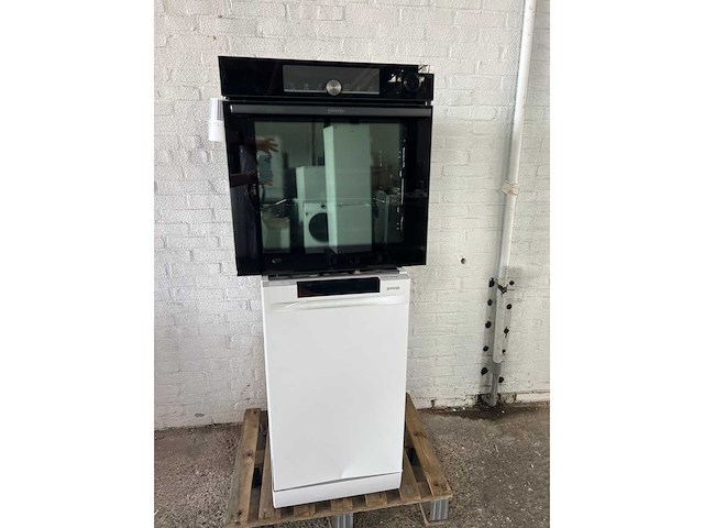 Gorenje bpsa6747a08bg oven | gorenje gs541d10w vrijstaande vaatwasser - afbeelding 1 van  6